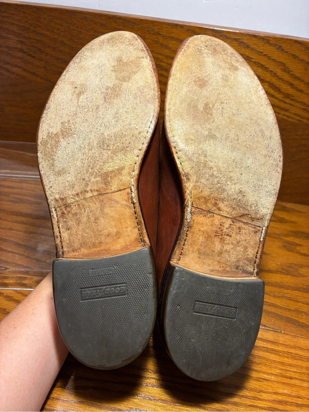 Allen Edmonds Delray USA Made Split Toe Derby Shoes Brown Men’s 10.5